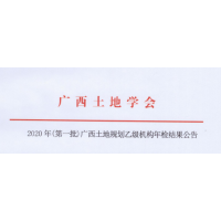 中創(chuàng)公司順利通過土地規(guī)劃年檢_廣西土地規(guī)劃乙級機構(gòu)